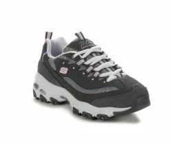 Flash Sale ❤️ Women's Skechers 149060 D'Lites Sparkling Rain 👟 Sneakers Charcoal/Pink 🔔 -DC Shoes - shop 2 101
