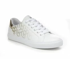 Best deal 💯 Women's Tommy Hilfiger Loura 👟 Sneakers White/Gold ✔️ -DC Shoes - shop 2 112