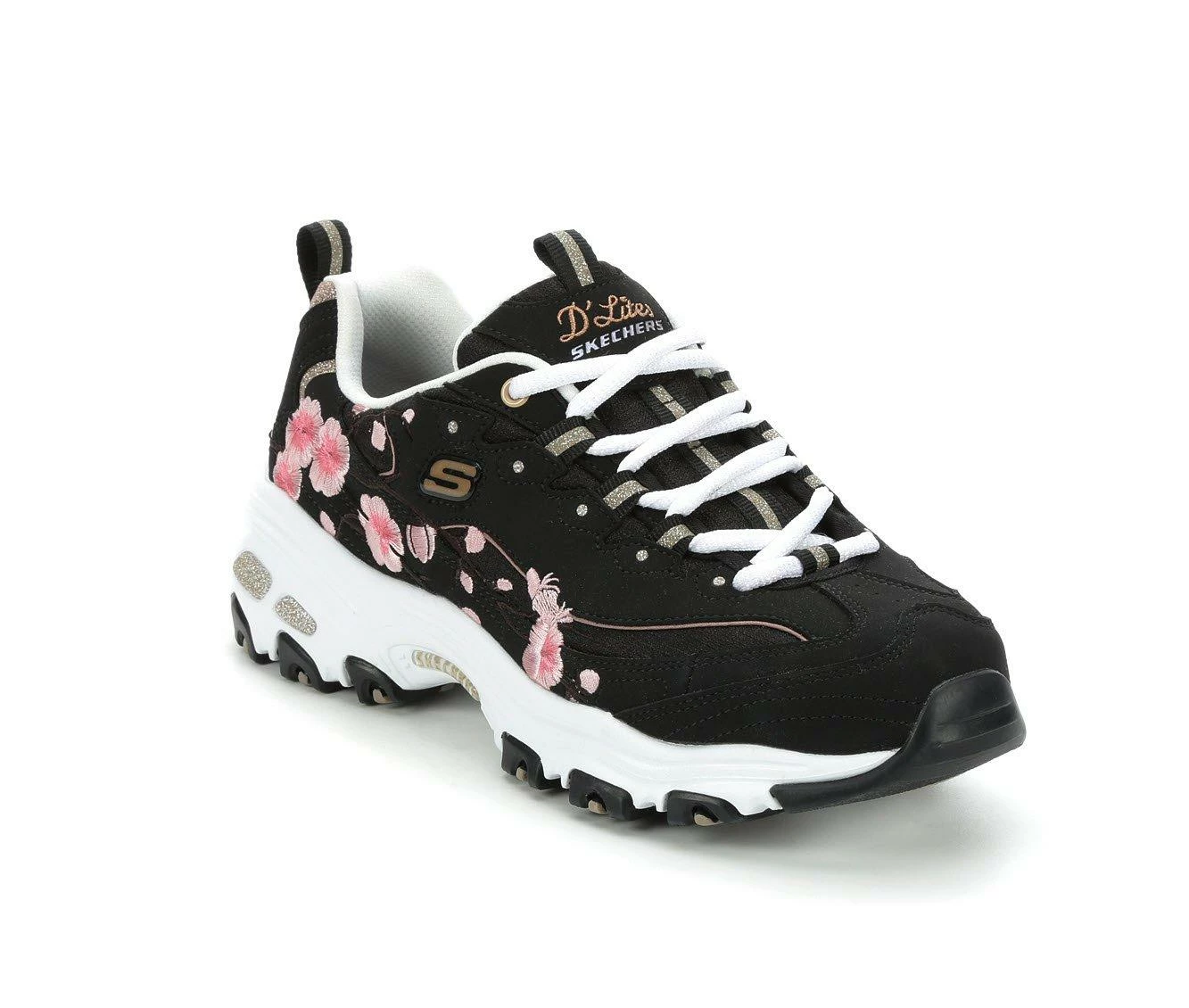 Top 10 π Women's Skechers 149239 D'Lites Soft Blossom π Sneakers Blk/Pnk/Wht π 5 Top 10 π Women's Skechers 149239 D'Lites Soft Blossom π Sneakers Blk/Pnk/Wht π - Image 3
