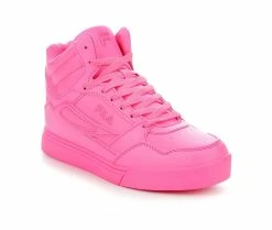 Deals 🎁 Women's Fila Everge High-Top 👟 Sneakers Pink 🎉 -DC Shoes - shop 2 128