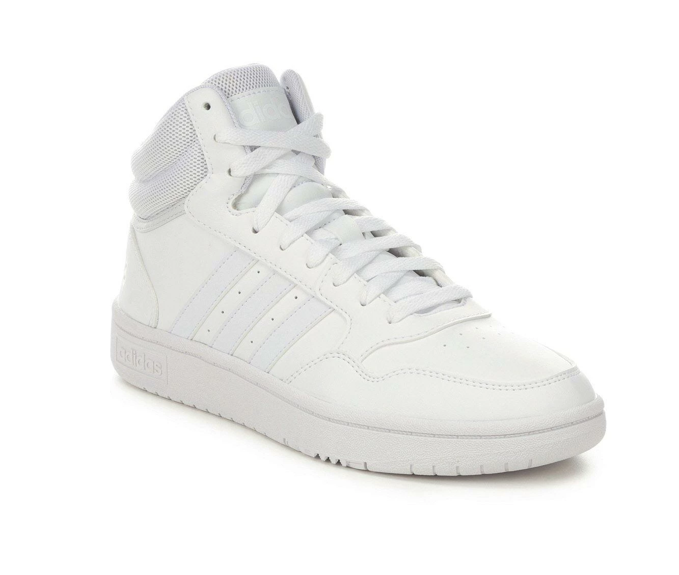 Buy ๐ Women's Adidas Hoops 3.0 Mid ๐ Sneakers Wht/Wht/Grey โค๏ธ 5 Buy ๐ Women's Adidas Hoops 3.0 Mid ๐ Sneakers Wht/Wht/Grey โค๏ธ - Image 3