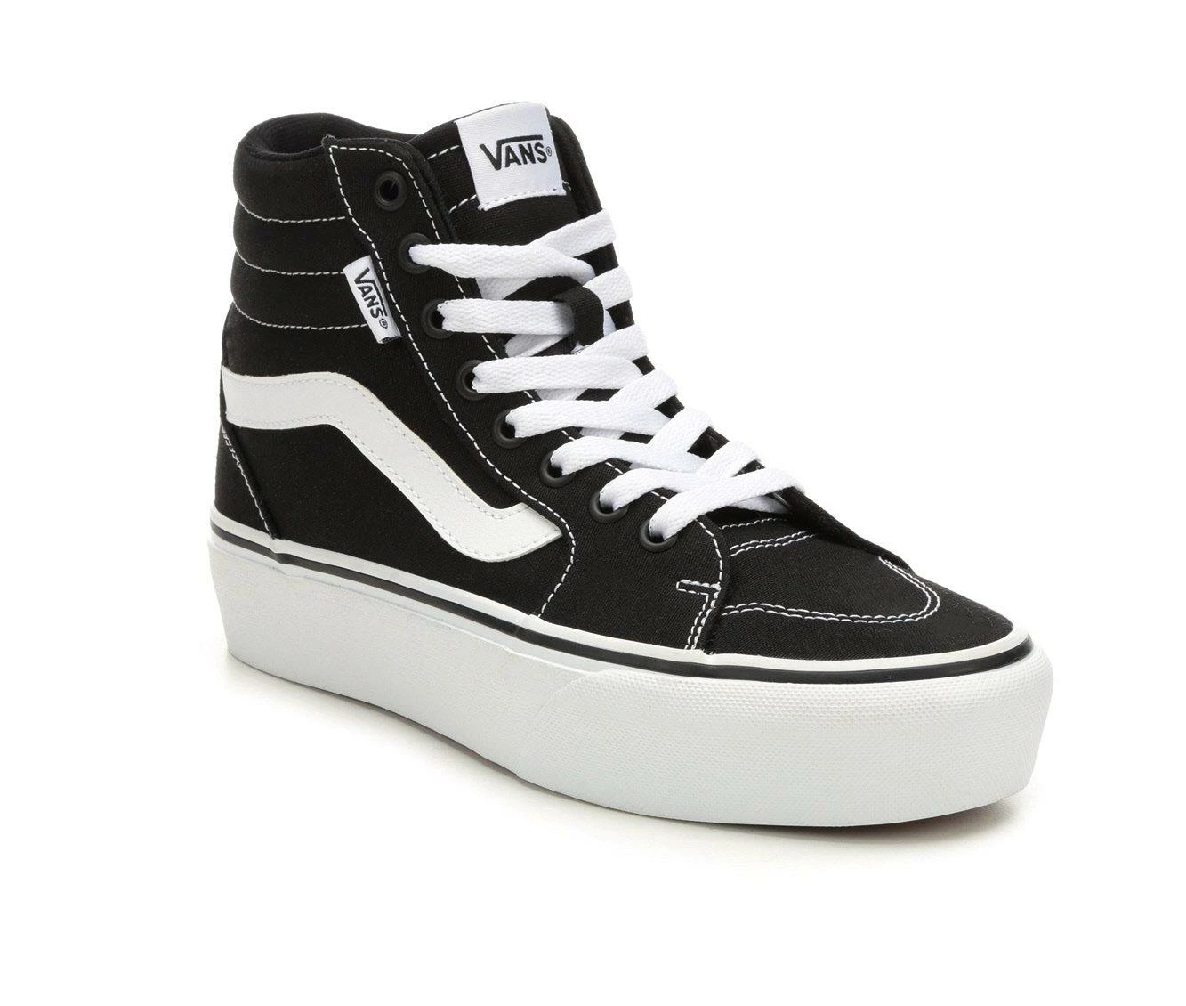 Top 10 ๐ Women's Vans Filmore Hi Platform Skate ๐ Shoes Black/White ๐ 5 Top 10 ๐ Women's Vans Filmore Hi Platform Skate ๐ Shoes Black/White ๐ - Image 3