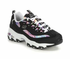 Brand new 🧨 Women's Skechers 149789 D'Lites Marble 👟 Sneakers Black Marble ⌛ -DC Shoes - shop 2 21
