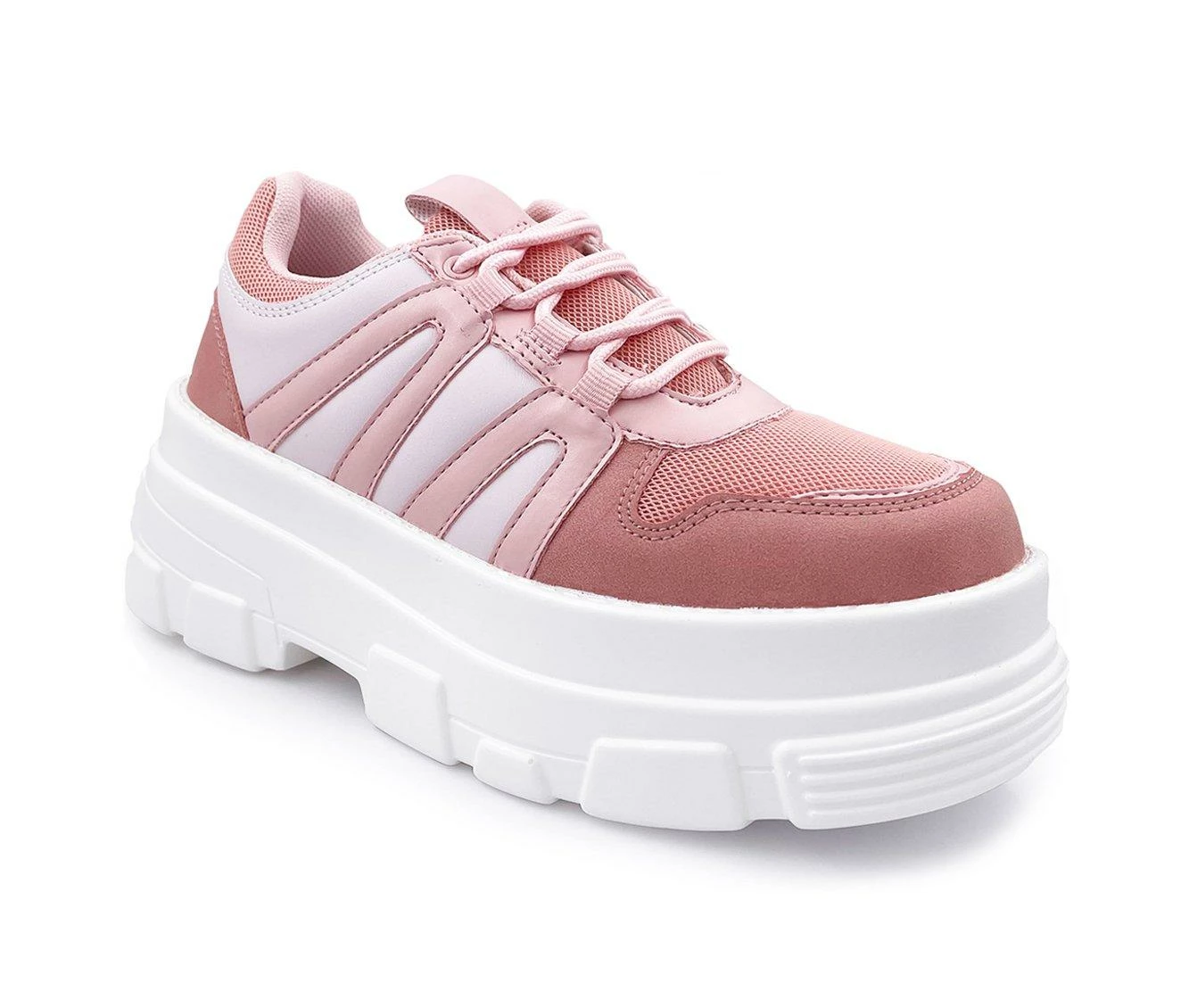 Discount 🛒 Women's Berness Mia01 Platform Fashion 👟 Sneakers Pink 👏 5 Discount 🛒 Women's Berness Mia01 Platform Fashion 👟 Sneakers Pink 👏 - Image 3