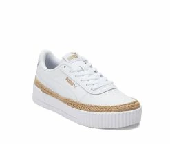 Best deal 🎉 Women's Puma Carina L Espadrille 👟 Sneakers Wht/wht/gold 👍 -DC Shoes - shop 2 336