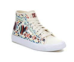 Top 10 🎉 Women's DC Manual Hi TX Special Edition High-Top 👟 Sneakers Off White/Aztec 👏 -DC Shoes - shop 2 351