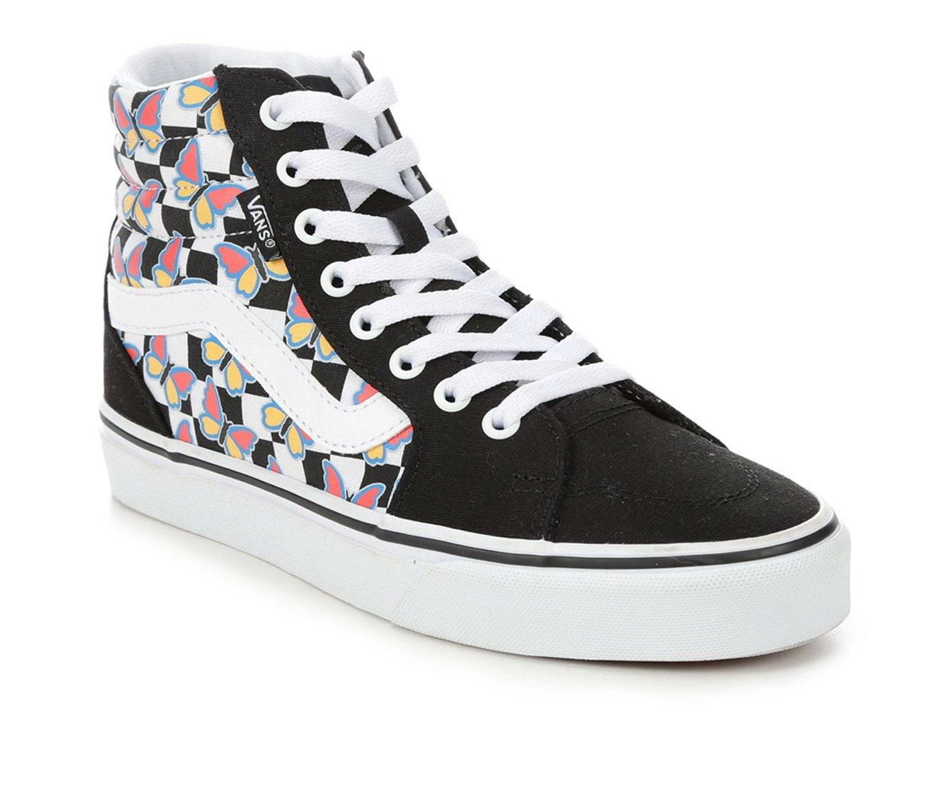 Brand new ๐ Women's Vans Filmore Hi Checker Skate ๐ Shoes Blk/Butterfly ๐ 5 Brand new ๐ Women's Vans Filmore Hi Checker Skate ๐ Shoes Blk/Butterfly ๐ - Image 3