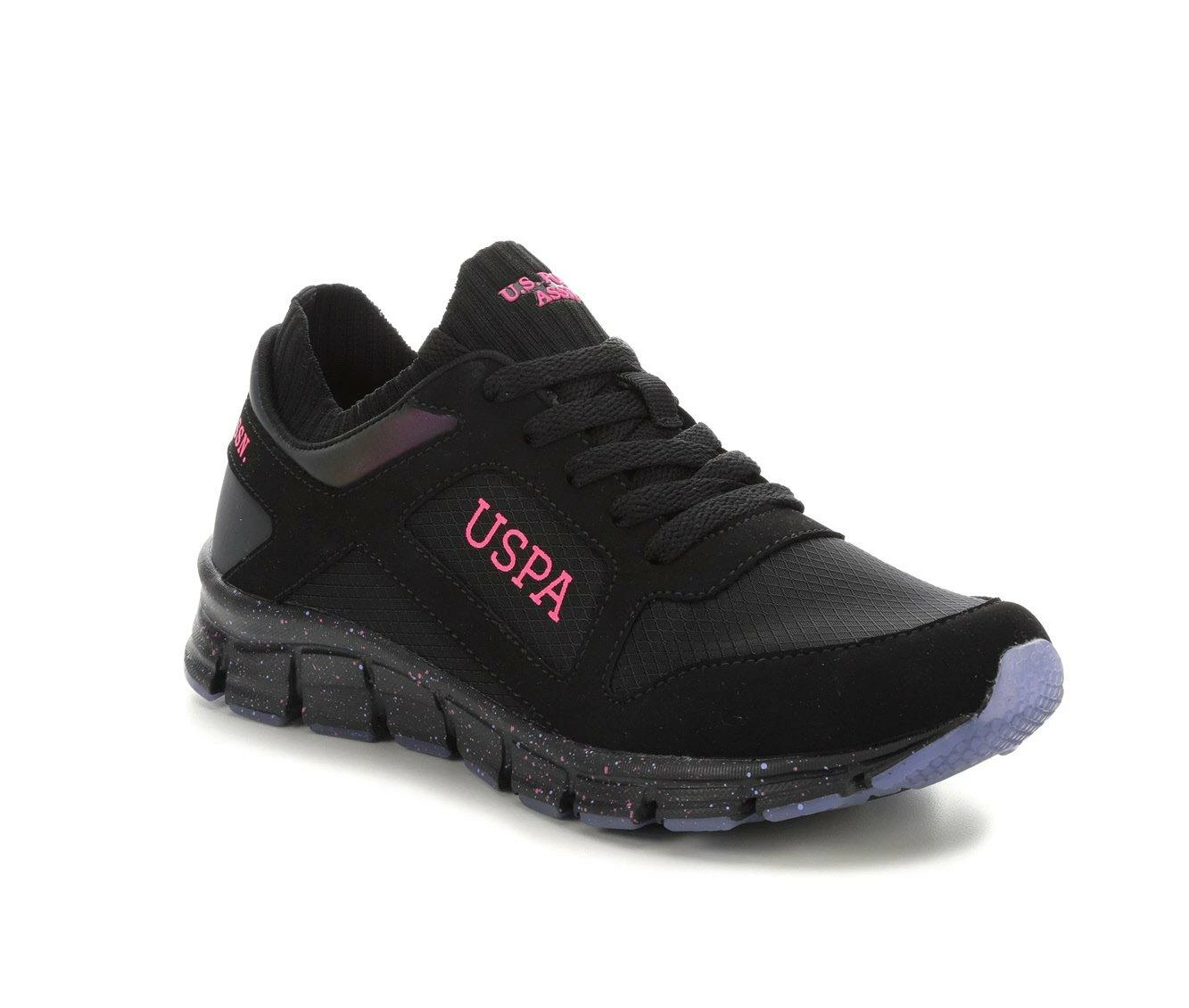 Wholesale ๐งจ Women's US Polo Assn Somer-RKS ๐ Sneakers Bk/Neon Pk/Purp ๐ 5 Wholesale ๐งจ Women's US Polo Assn Somer-RKS ๐ Sneakers Bk/Neon Pk/Purp ๐ - Image 3