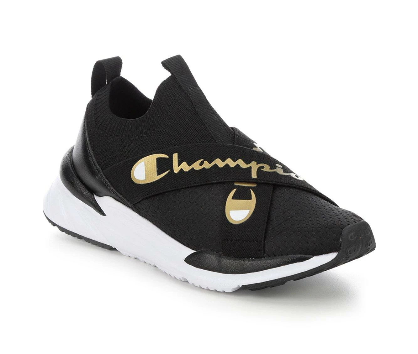 New โ๏ธ Women's Champion Kinna V Over Lo Slip-On ๐ Sneakers Black/Gold โ๏ธ 5 New โ๏ธ Women's Champion Kinna V Over Lo Slip-On ๐ Sneakers Black/Gold โ๏ธ - Image 3