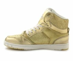 New 🎁 Women's Pastry Glam Pie Glitter High Top 👟 Sneakers Gold 💯 -DC Shoes - shop 2 488