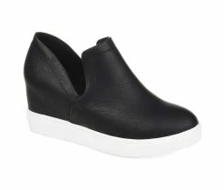Budget 🎉 Women's Journee Collection Cardi Wedge 👟 Sneakers Black ❤️ -DC Shoes - shop 2 528