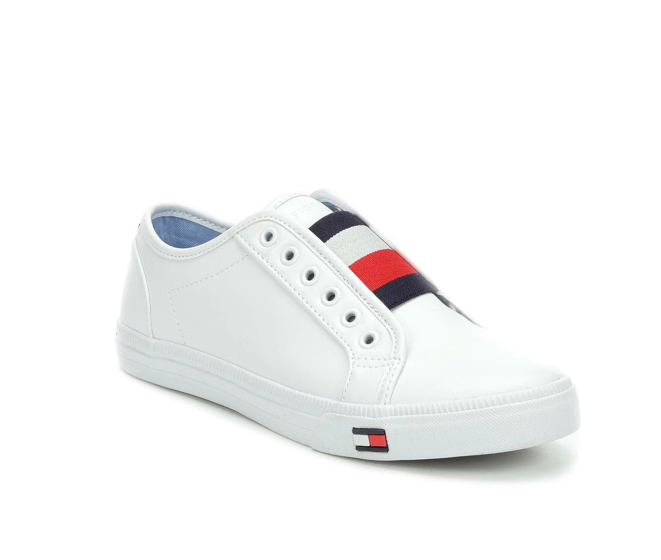 Budget โจ Women's Tommy Hilfiger Anni Slip-On ๐ Shoes White/Signature ๐ 5 Budget โจ Women's Tommy Hilfiger Anni Slip-On ๐ Shoes White/Signature ๐ - Image 3