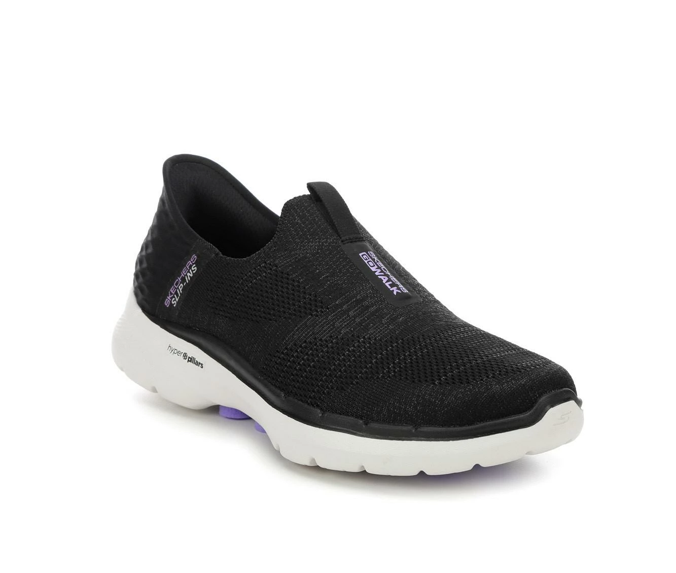 Brand new ๐ Women's Skechers Go GO WALK 6 Quick 124569 Slip-ins Walking ๐ Shoes Black/Lavender โ 5 Brand new ๐ Women's Skechers Go GO WALK 6 Quick 124569 Slip-ins Walking ๐ Shoes Black/Lavender โ - Image 3