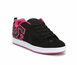 Best Sale 💯 Women's DC Court Graffik Skate 👟 Shoes Black/Pink 💯 -DC Shoes - shop 2 733