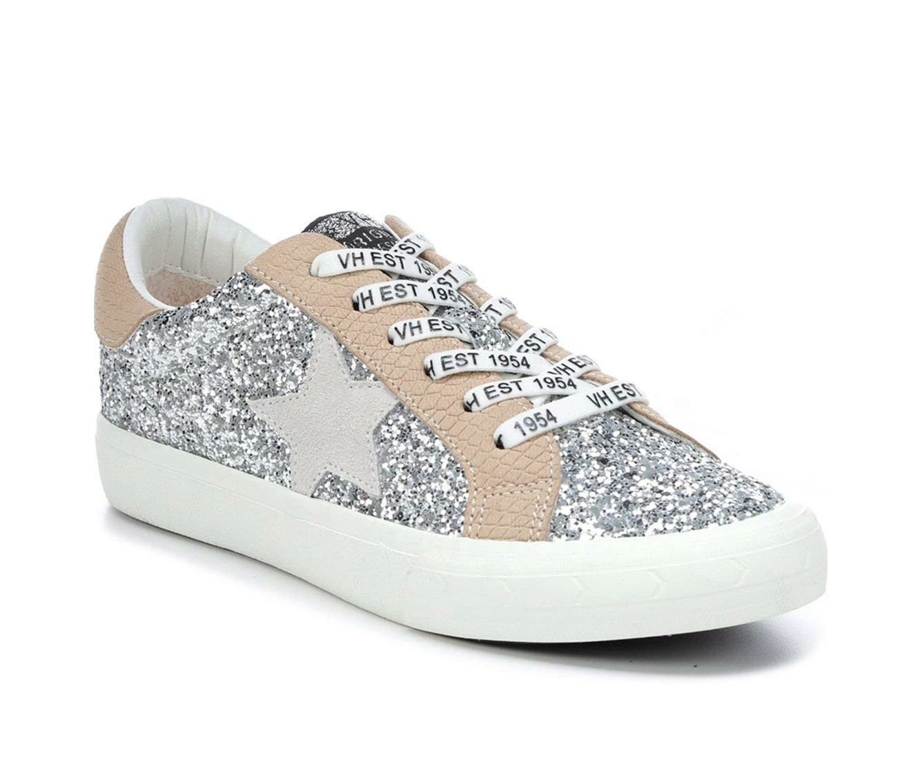 Best Sale 😍 Women's VINTAGE HAVANA Brenda 👟 Sneakers Silver Glitter 🤩 5 Best Sale 😍 Women's VINTAGE HAVANA Brenda 👟 Sneakers Silver Glitter 🤩 - Image 3