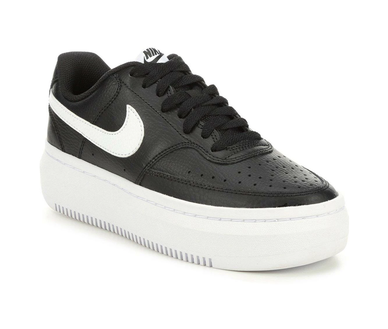 Flash Sale โ๏ธ Women's Nike Court Vision Alta Leather Platform ๐ Sneakers Black/White ๐งจ 5 Flash Sale โ๏ธ Women's Nike Court Vision Alta Leather Platform ๐ Sneakers Black/White ๐งจ - Image 3