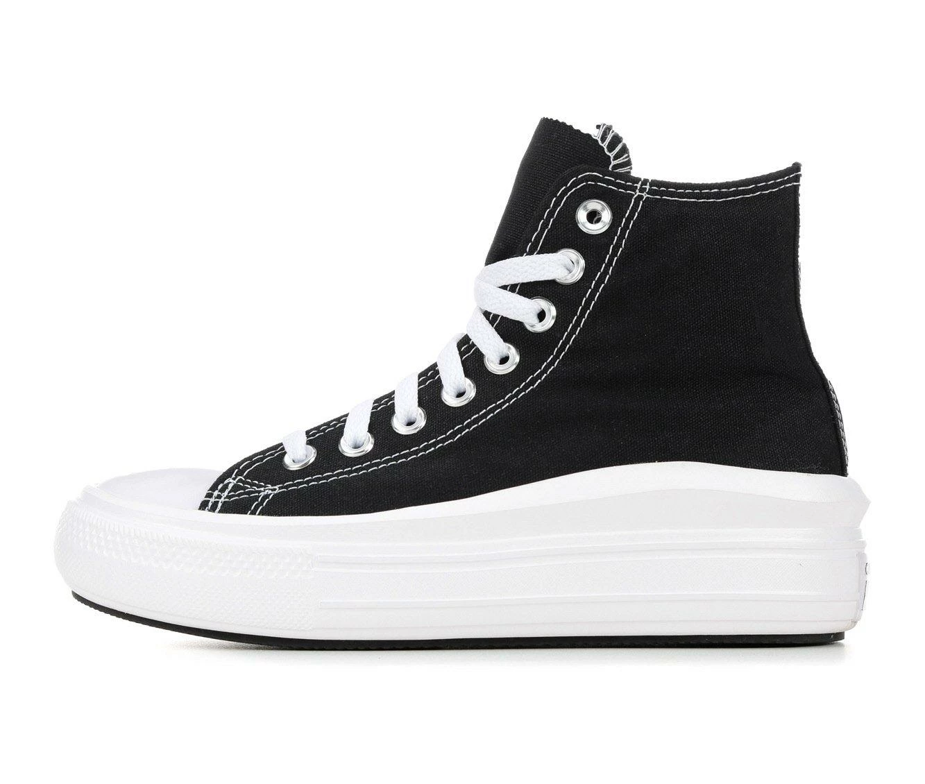 Wholesale โญ Women's Converse Chuck Taylor All Star Move Lift Hi Platform ๐ Sneakers Black/White โ 6 Wholesale โญ Women's Converse Chuck Taylor All Star Move Lift Hi Platform ๐ Sneakers Black/White โ - Image 4
