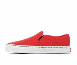 Cheap 👍 Women's Vans Asher Slip-On Skate 👟 Shoes R/W Chk Foxing 🔔 -DC Shoes - shop 3 18