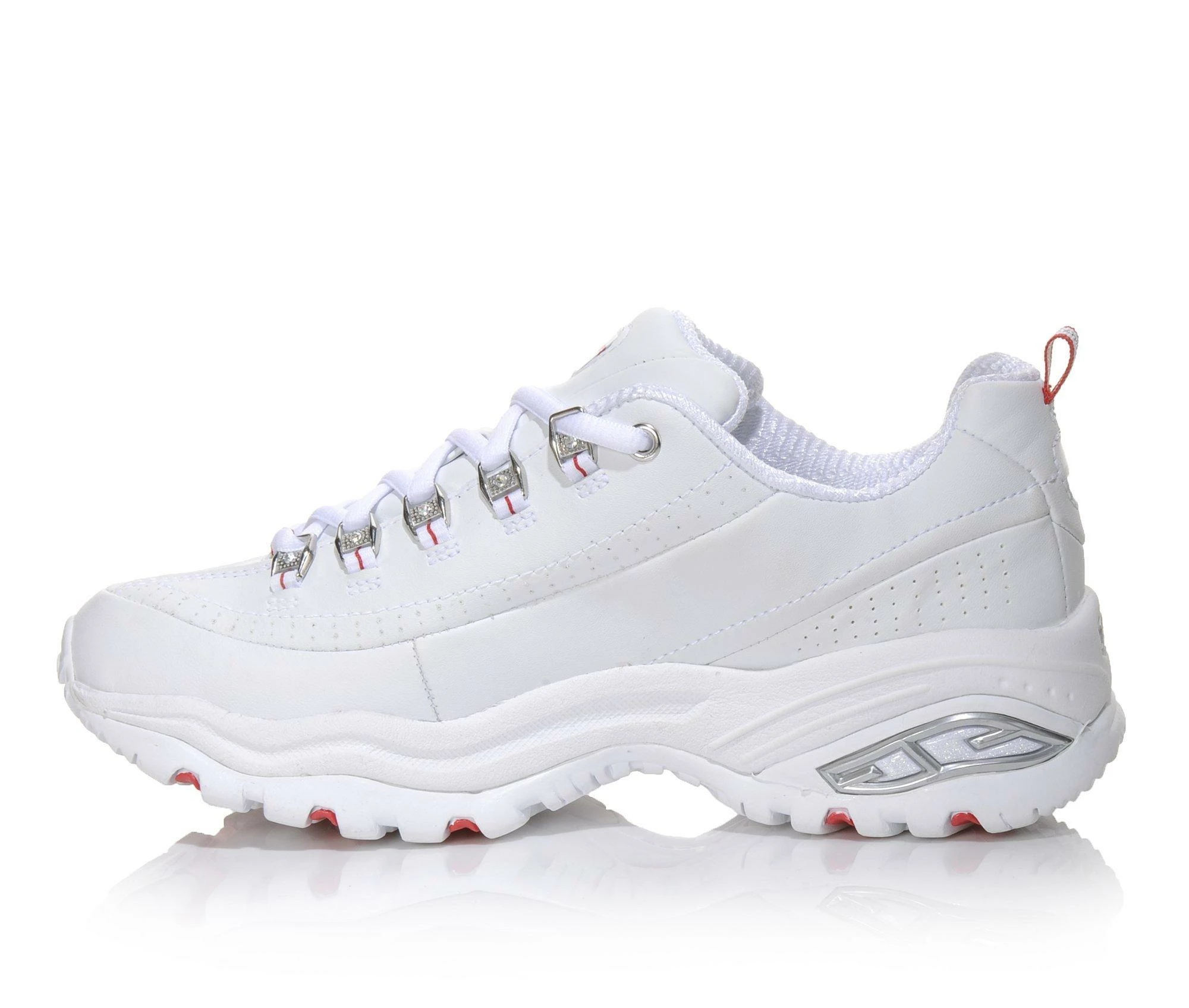 Deals ๐คฉ Women's Skechers D'Lites Tiffany 11097 ๐ Sneakers Wht/Red/Rhinest ๐ 6 Deals ๐คฉ Women's Skechers D'Lites Tiffany 11097 ๐ Sneakers Wht/Red/Rhinest ๐ - Image 4