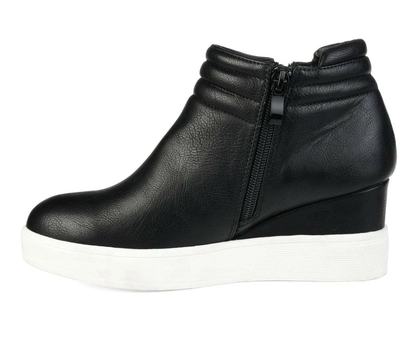 Top 10 ๐ Women's Journee Collection Remmy Wedge ๐ Sneakers Black ๐ฅ 6 Top 10 ๐ Women's Journee Collection Remmy Wedge ๐ Sneakers Black ๐ฅ - Image 4