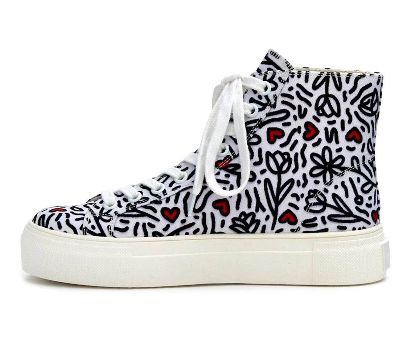 Hot Sale โจ Women's Coconuts By Matisse Chance High Fashion ๐ Sneakers White/Black ๐ 6 Hot Sale โจ Women's Coconuts By Matisse Chance High Fashion ๐ Sneakers White/Black ๐ - Image 4