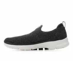 Deals 👍 Women's Skechers Go GO WALK 6 Slip 124557 Slip-On 👟 Sneakers Black/Gray ❤️ -DC Shoes - shop 3 316