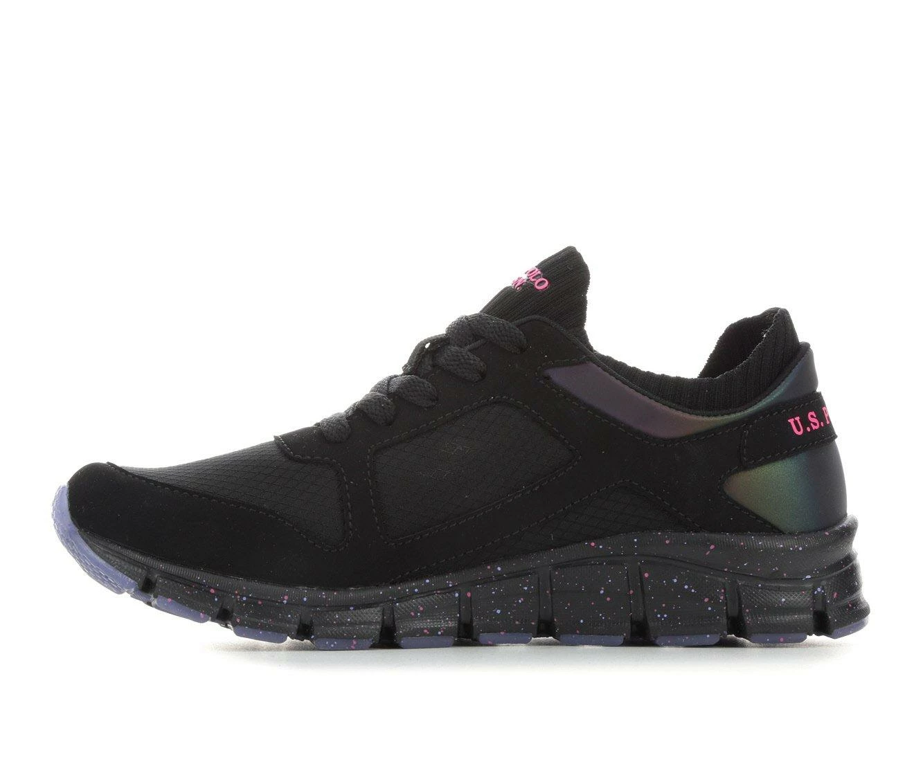 Wholesale ๐งจ Women's US Polo Assn Somer-RKS ๐ Sneakers Bk/Neon Pk/Purp ๐ 6 Wholesale ๐งจ Women's US Polo Assn Somer-RKS ๐ Sneakers Bk/Neon Pk/Purp ๐ - Image 4