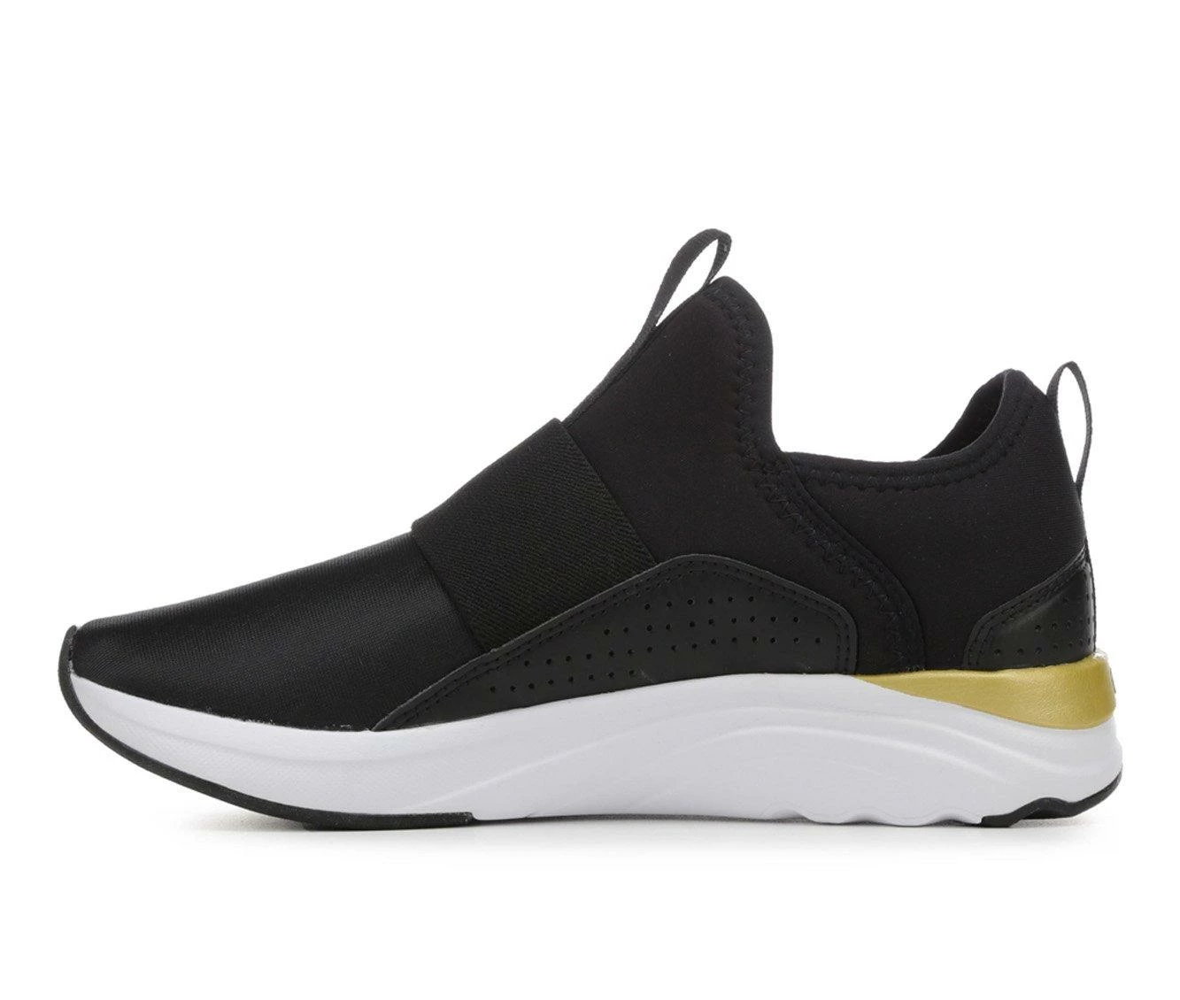 Discount ๐ Women's Puma Softride Sophia Slip-On Shine ๐ Sneakers Black/Gold ๐ 6 Discount ๐ Women's Puma Softride Sophia Slip-On Shine ๐ Sneakers Black/Gold ๐ - Image 4