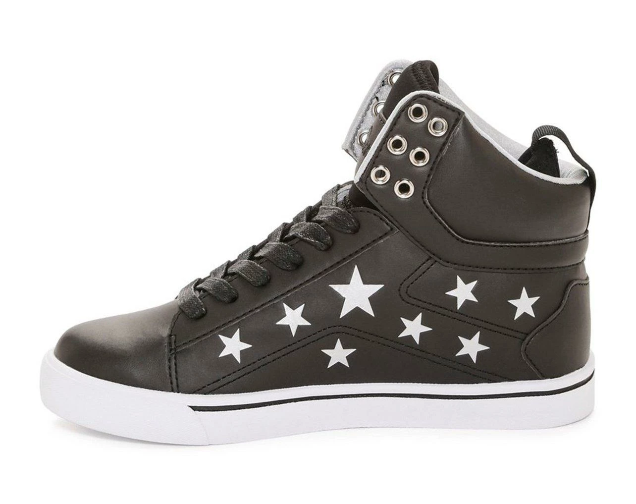 Outlet โ Women's Pastry Pop Tart Star High Top ๐ Sneakers Black/Silver โ 6 Outlet โ Women's Pastry Pop Tart Star High Top ๐ Sneakers Black/Silver โ - Image 4