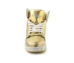 New 🎁 Women's Pastry Glam Pie Glitter High Top 👟 Sneakers Gold 💯 -DC Shoes - shop 3 488