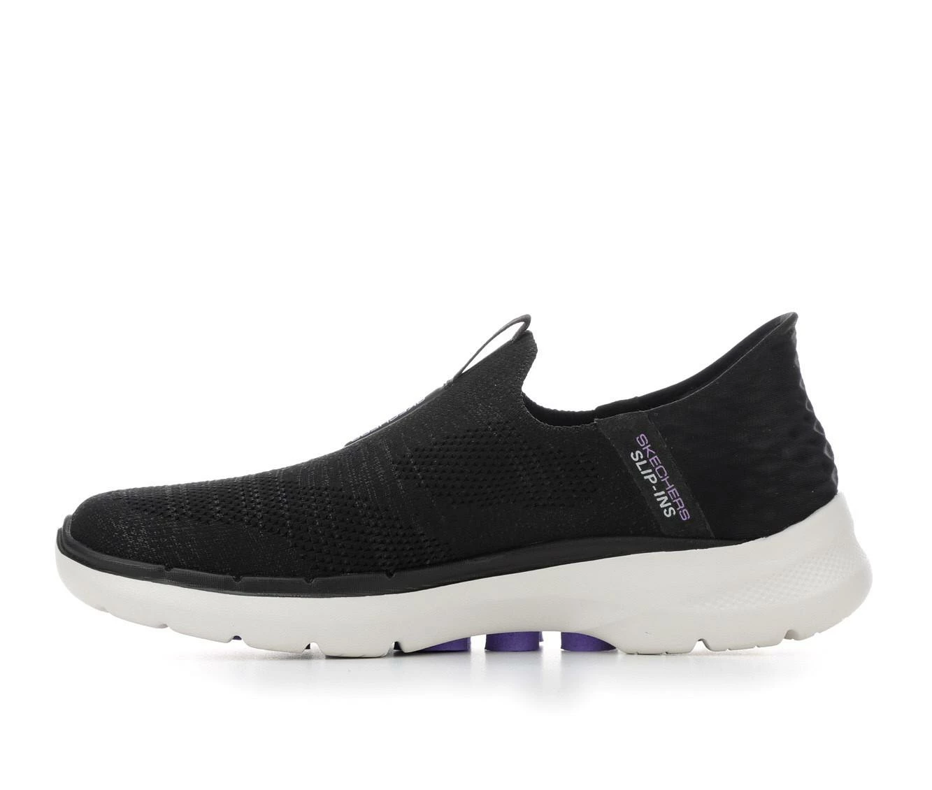 Brand new ๐ Women's Skechers Go GO WALK 6 Quick 124569 Slip-ins Walking ๐ Shoes Black/Lavender โ 6 Brand new ๐ Women's Skechers Go GO WALK 6 Quick 124569 Slip-ins Walking ๐ Shoes Black/Lavender โ - Image 4