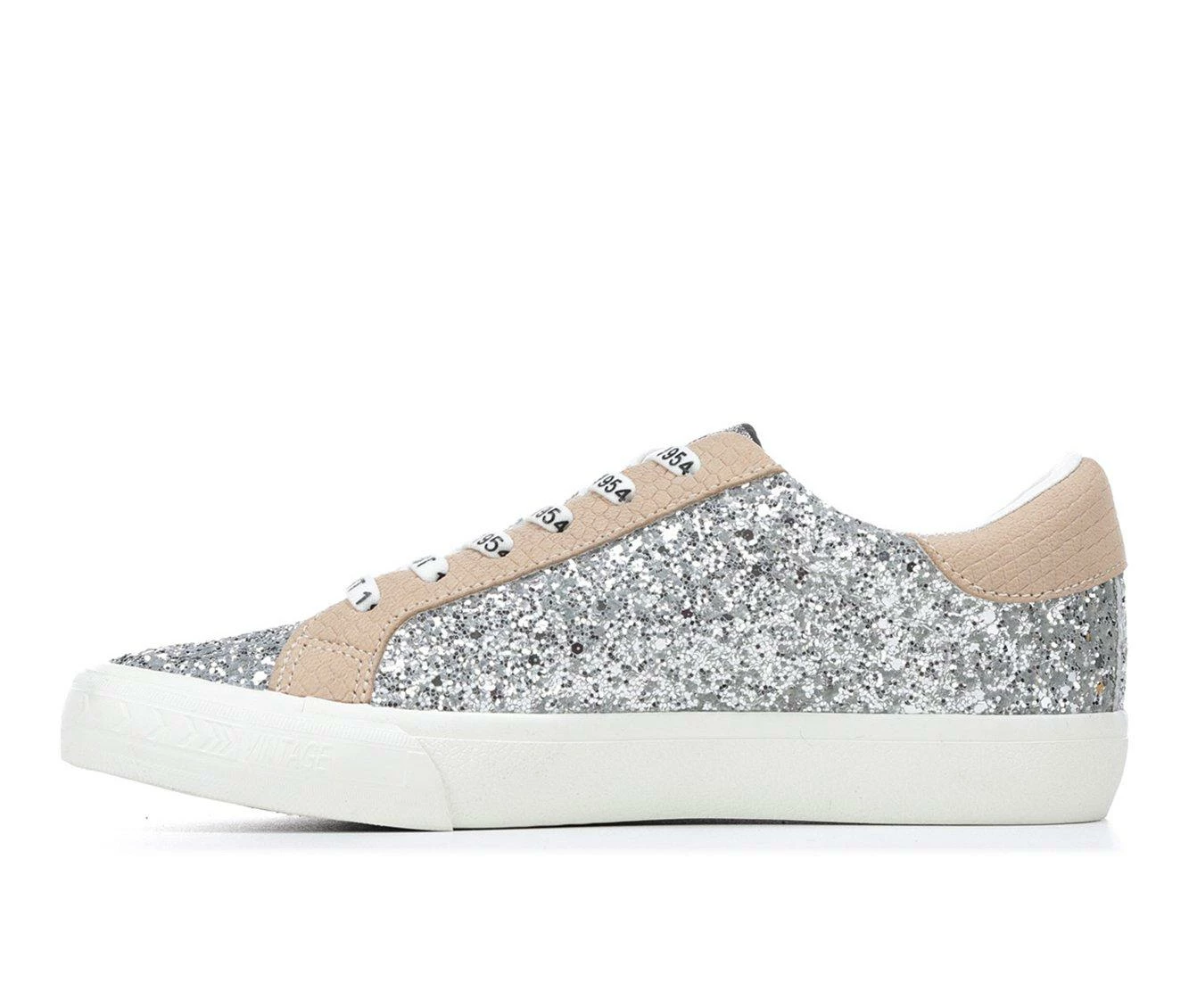 Best Sale 😍 Women's VINTAGE HAVANA Brenda 👟 Sneakers Silver Glitter 🤩 6 Best Sale 😍 Women's VINTAGE HAVANA Brenda 👟 Sneakers Silver Glitter 🤩 - Image 4
