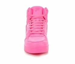 Deals 🎁 Women's Fila Everge High-Top 👟 Sneakers Pink 🎉 -DC Shoes - shop 4 128