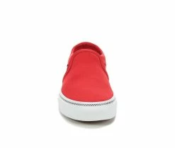 Cheap 👍 Women's Vans Asher Slip-On Skate 👟 Shoes R/W Chk Foxing 🔔 -DC Shoes - shop 4 18
