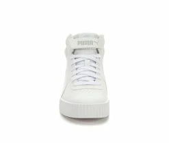 New โค๏ธ Women's Puma Carina Mid ๐ Sneakers White Mono โค๏ธ 12 New โค๏ธ Women's Puma Carina Mid ๐ Sneakers White Mono โค๏ธ -DC Shoes - shop 4 196