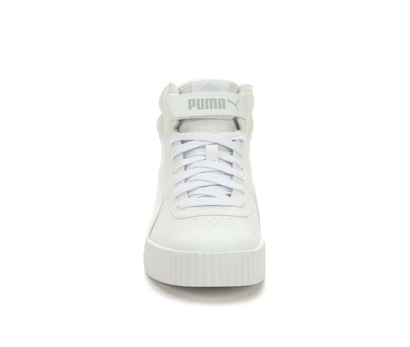 New โค๏ธ Women's Puma Carina Mid ๐ Sneakers White Mono โค๏ธ 7 New โค๏ธ Women's Puma Carina Mid ๐ Sneakers White Mono โค๏ธ - Image 5