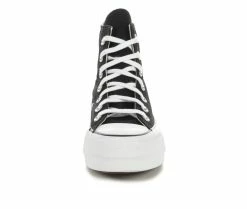 Promo 🥰 Women's Converse Chuck Taylor All Star Lift Hi High-Top Platform 👟 Sneakers Black/White 😉 -DC Shoes - shop 4 2