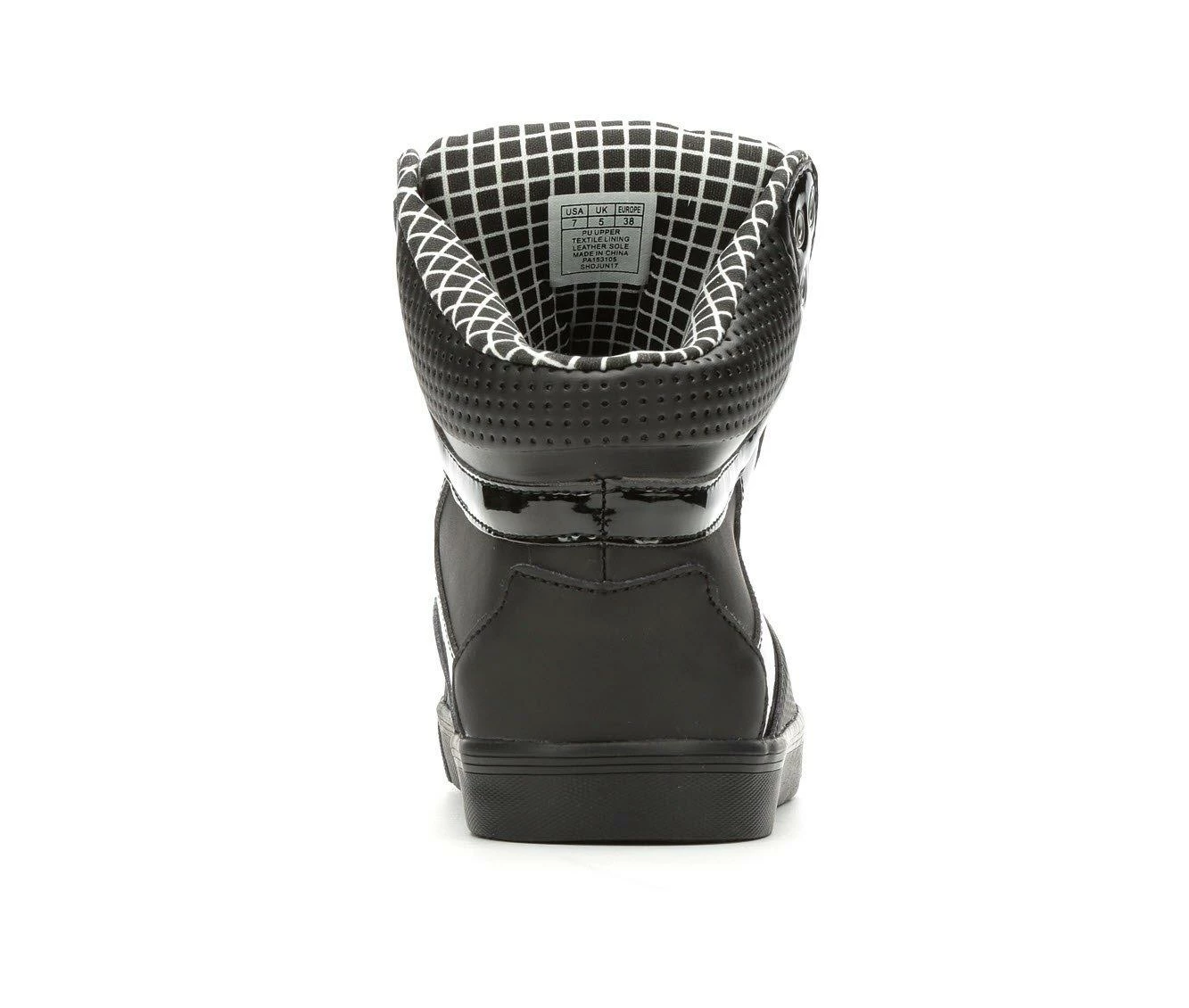 Wholesale ๐ Women's Pastry Pop Tart Grid High Top ๐ Sneakers Black/Black ๐ฅฐ 7 Wholesale ๐ Women's Pastry Pop Tart Grid High Top ๐ Sneakers Black/Black ๐ฅฐ - Image 5