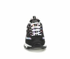 Brand new 🧨 Women's Skechers 149789 D'Lites Marble 👟 Sneakers Black Marble ⌛ -DC Shoes - shop 4 21