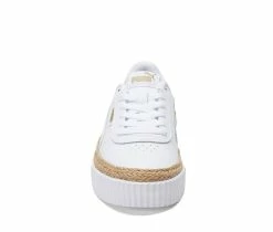 Best deal 🎉 Women's Puma Carina L Espadrille 👟 Sneakers Wht/wht/gold 👍 -DC Shoes - shop 4 336