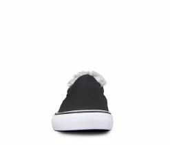 Promo ✨ Women's Lugz Clipper LX Fleece Slip-On 👟 Sneakers Black/White ❤️ -DC Shoes - shop 4 438