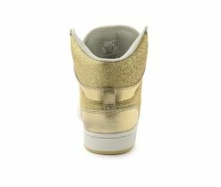 New 🎁 Women's Pastry Glam Pie Glitter High Top 👟 Sneakers Gold 💯 -DC Shoes - shop 4 488