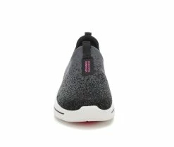 Budget 🤩 Women's Skechers Go GO WALK Arch Fit 124873 Slip-On 👟 Shoes Black/Hot Pink 🤩 -DC Shoes - shop 4 635