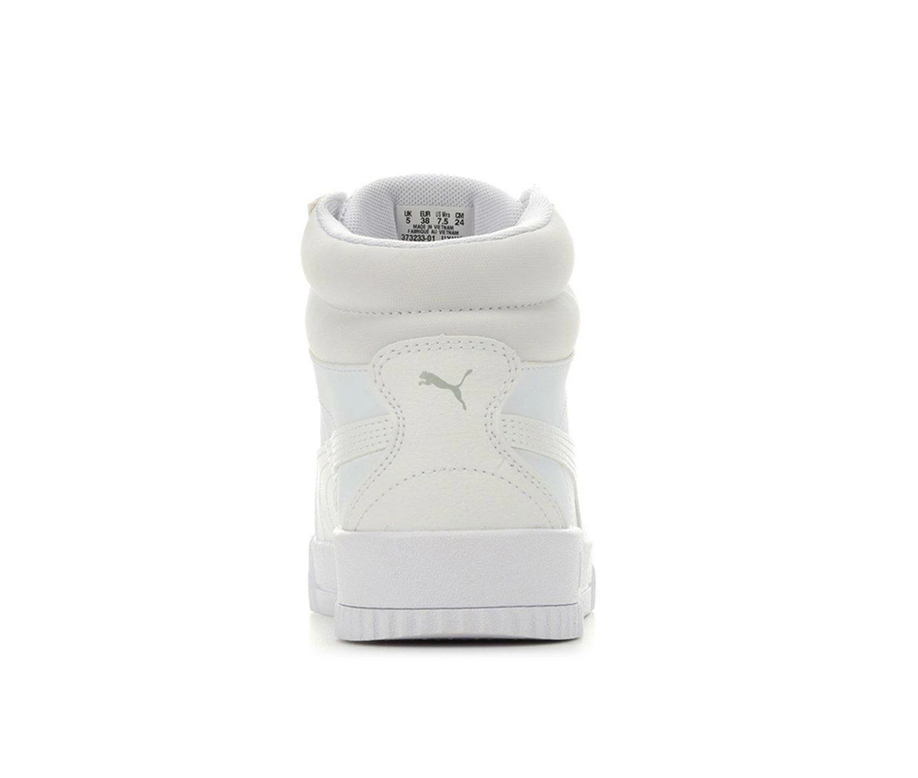 New โค๏ธ Women's Puma Carina Mid ๐ Sneakers White Mono โค๏ธ 8 New โค๏ธ Women's Puma Carina Mid ๐ Sneakers White Mono โค๏ธ - Image 6