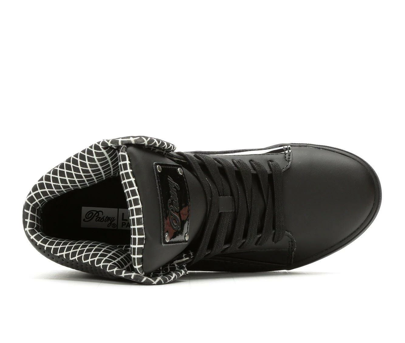 Wholesale ๐ Women's Pastry Pop Tart Grid High Top ๐ Sneakers Black/Black ๐ฅฐ 8 Wholesale ๐ Women's Pastry Pop Tart Grid High Top ๐ Sneakers Black/Black ๐ฅฐ - Image 6