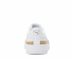 Best deal 🎉 Women's Puma Carina L Espadrille 👟 Sneakers Wht/wht/gold 👍 -DC Shoes - shop 5 326