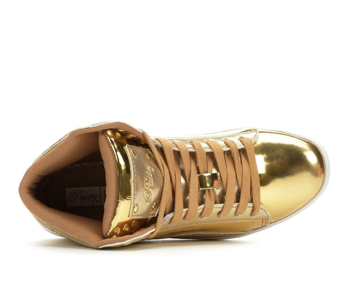 Discount ๐คฉ Women's Pastry Pop Tart Glitter High Top ๐ Sneakers Gold โ๏ธ 8 Discount ๐คฉ Women's Pastry Pop Tart Glitter High Top ๐ Sneakers Gold โ๏ธ - Image 6
